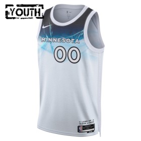 Dječji NBA Dres Minnesota Timberwolves Personalizirani Nike 2024-25 City Edition Bijela Swingman